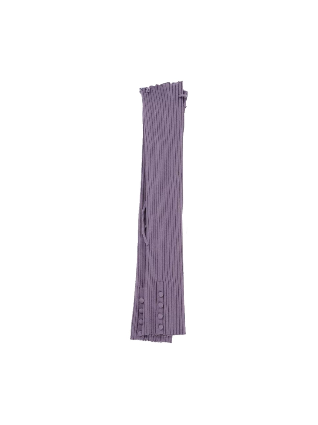 Cozyra - Button-and-Drawstring Ribbed Leg Warmers