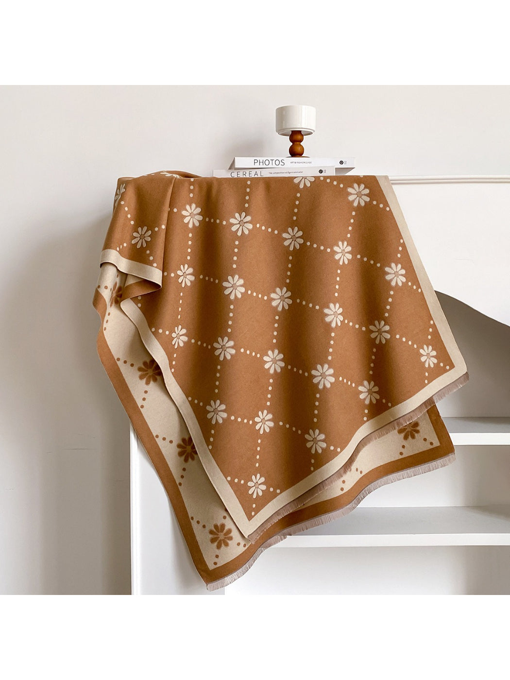 Scarvii – Polka Dot Floral Scarf & Wrap