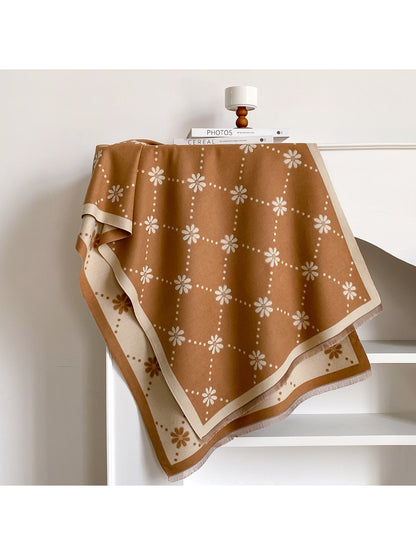 Scarvii – Polka Dot Floral Scarf & Wrap