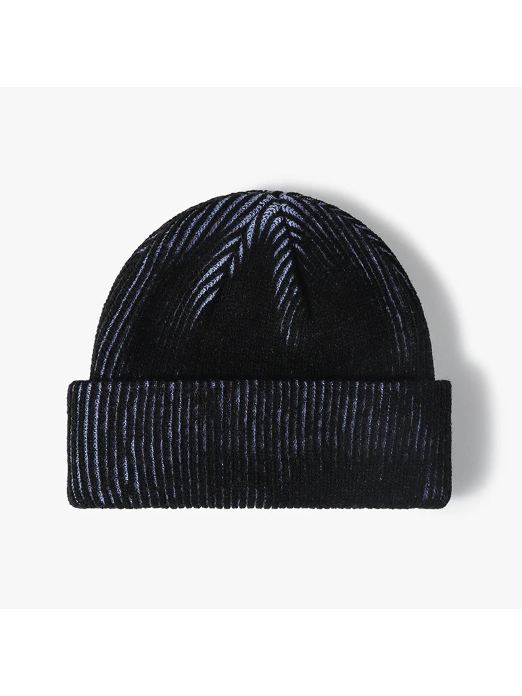 Haila - Contrast-Thread Ribbed Cuffed Knit Beanie