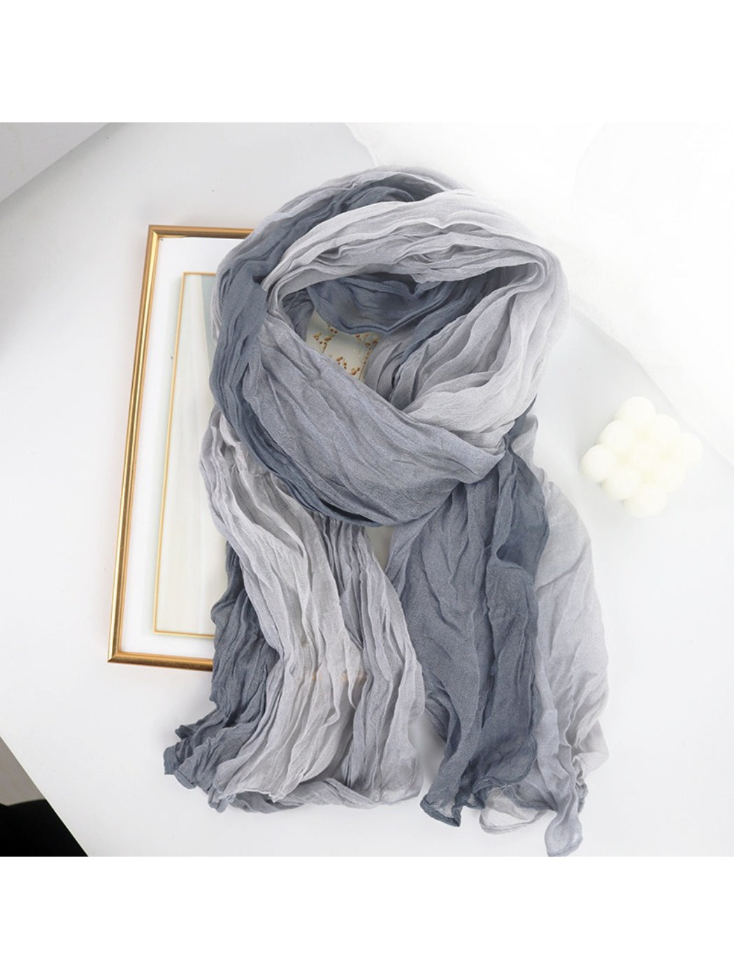 Scarvii - Ombre Crinkle Lightweight Scarf