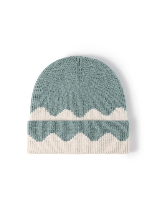 Haila - Wave Colorblock Cuffed Beanie
