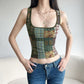 Vesty - Vintage Floral Crop Top  small  - Cottagecore Chic