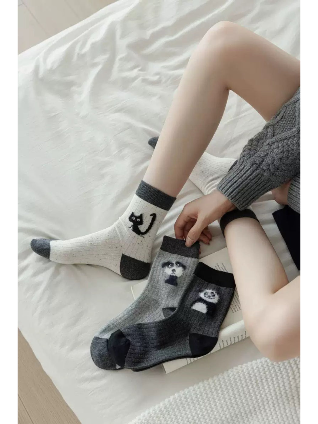 Rufia - Playful Pet Faces Crew Socks
