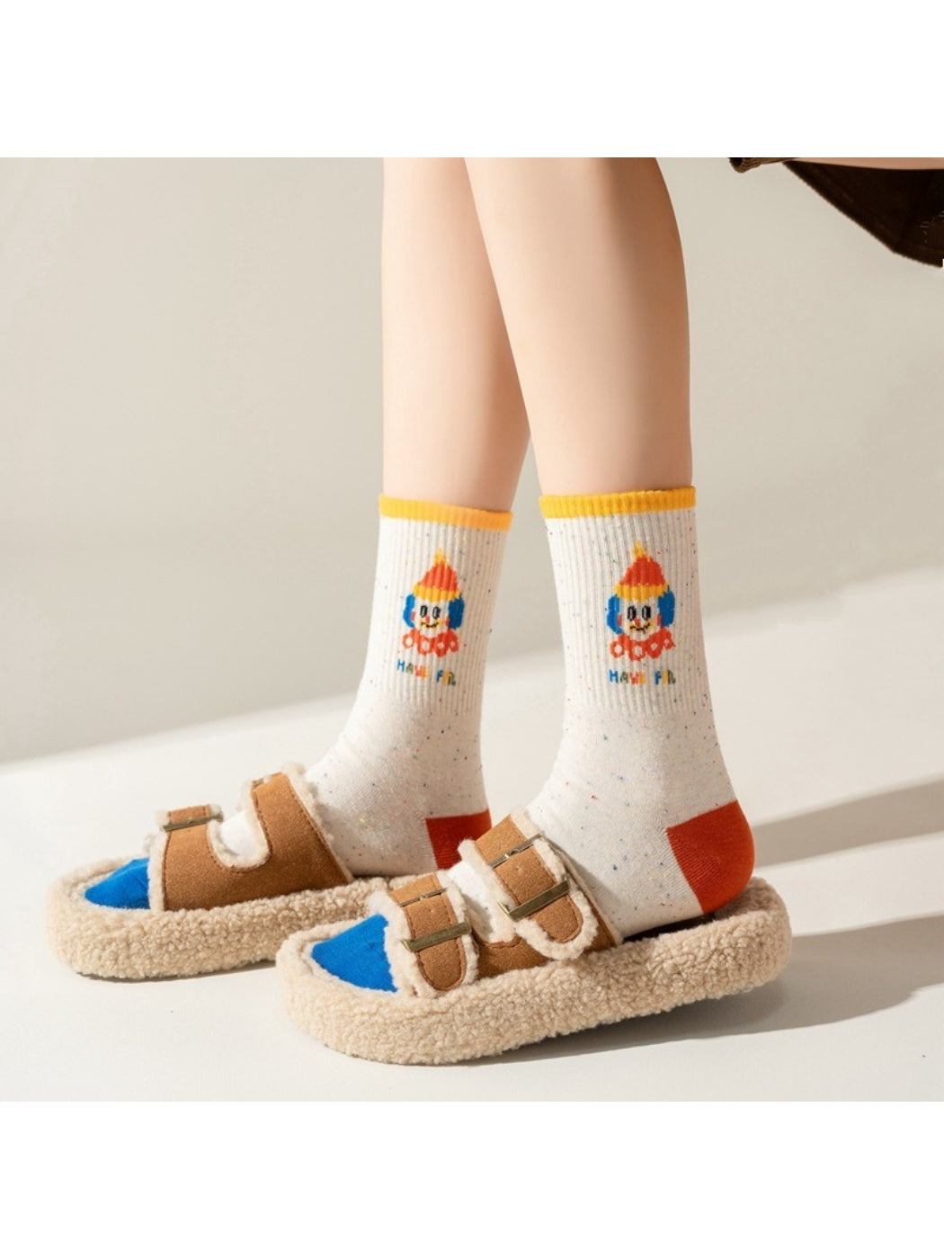 Rufia - Happy Doodle Crew Socks