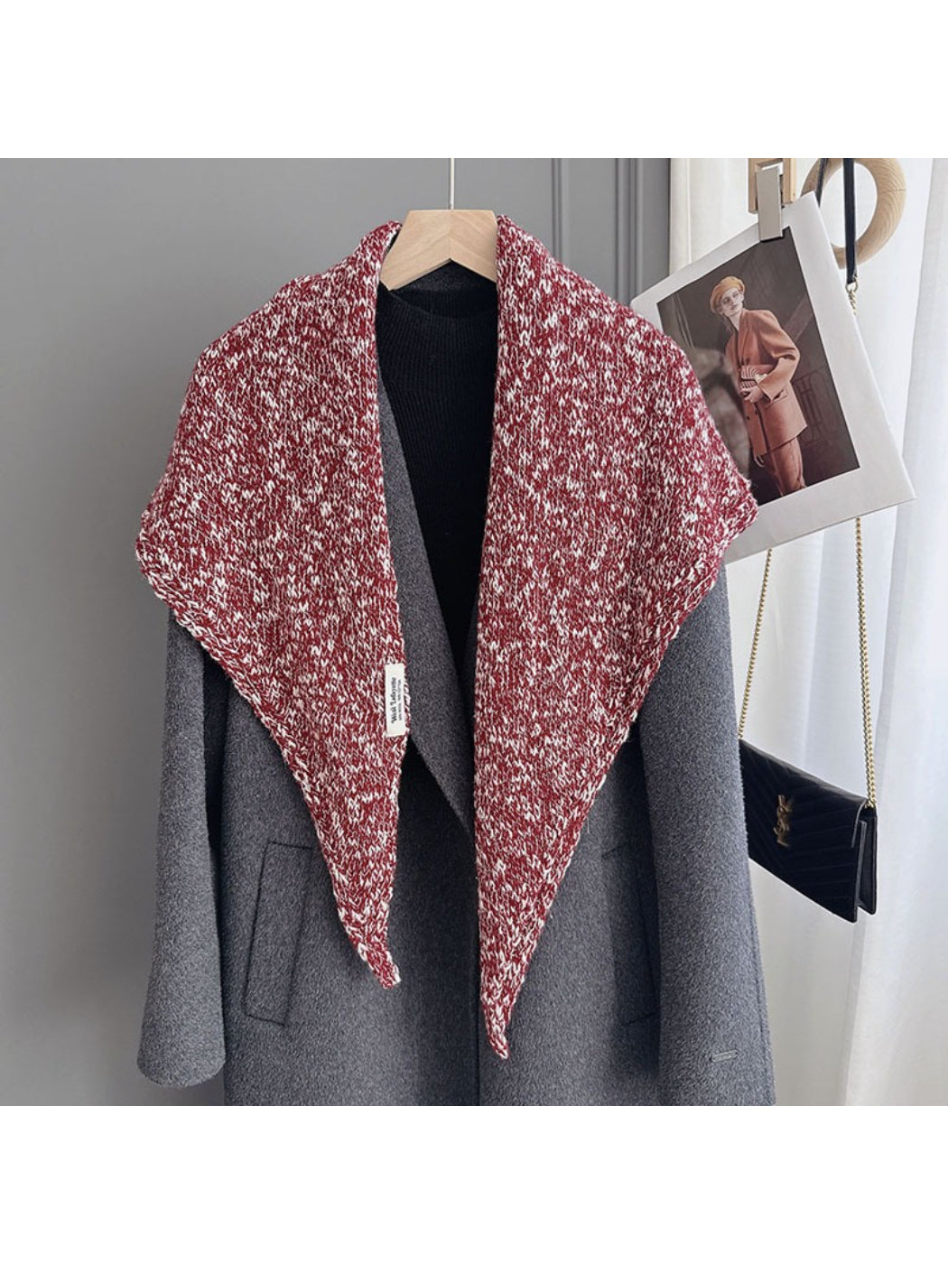 Scarvii - Modern Marled Triangle Wrap