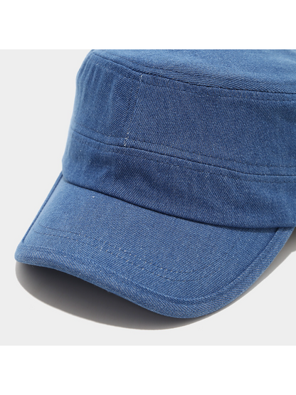 Haila - Flat Top Curved Brim Cadet Cap