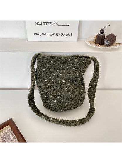 Cosbai – Soft Dot Pattern Shoulder Bag