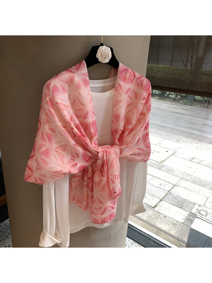 Scarvii - Geometric Print Shawl Scarf