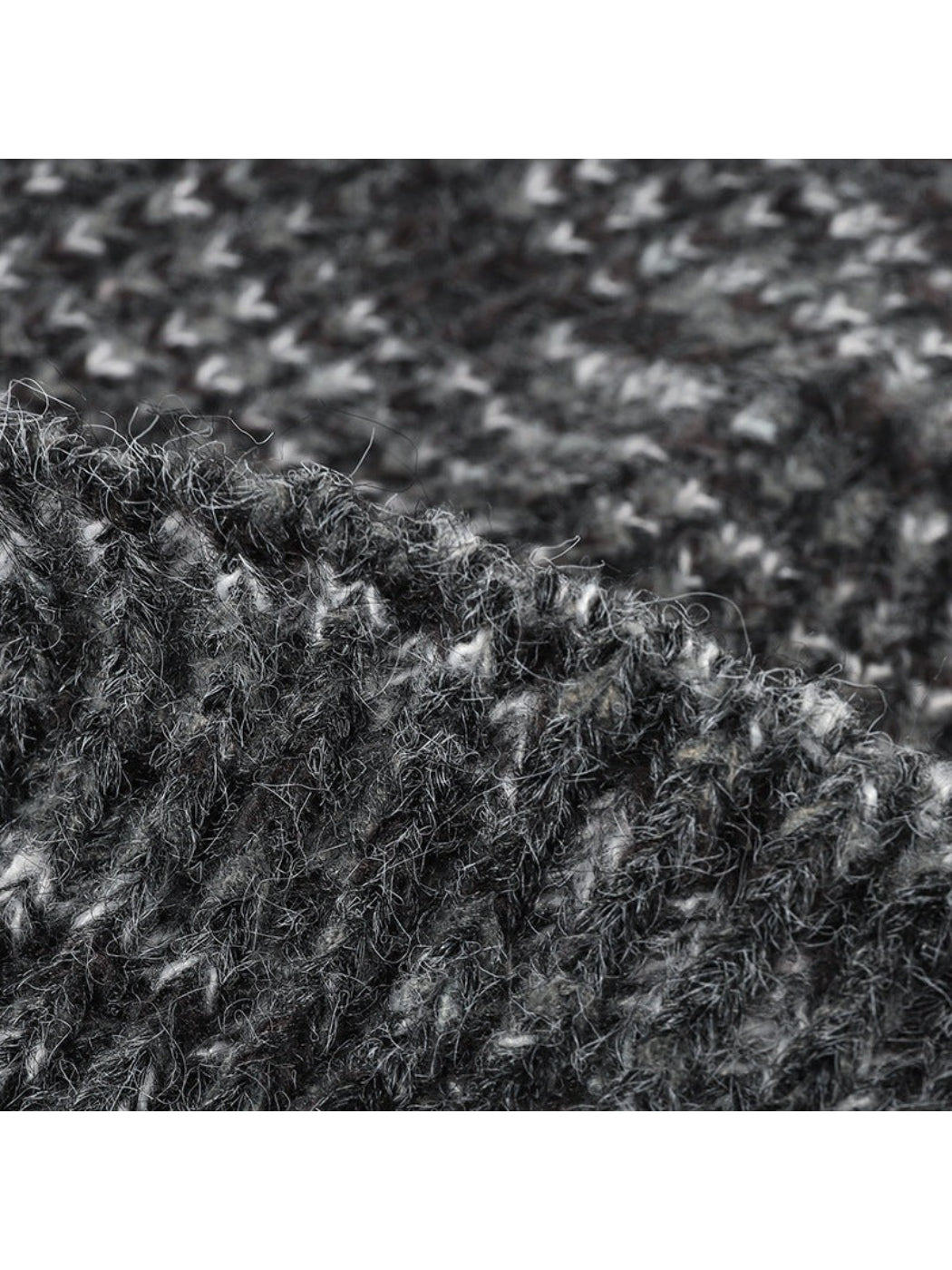 Haila - Heathered Ribbed Cuffed Knit Beanie