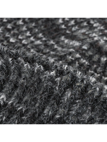 Haila - Heathered Ribbed Cuffed Knit Beanie