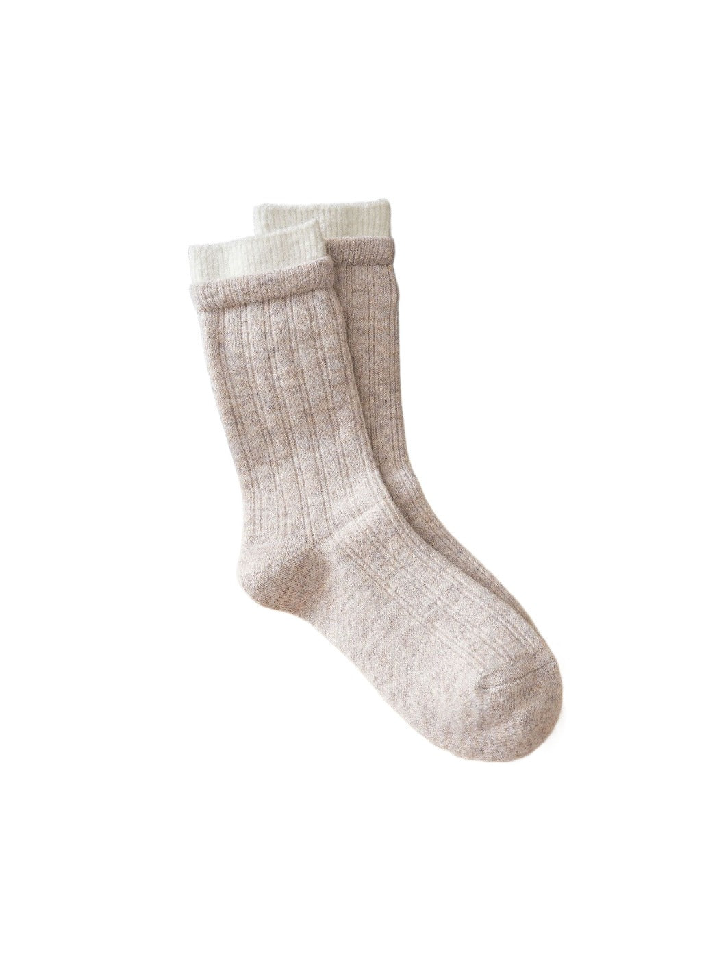 Rufia – Thick Warm Mid-Calf Socks with Color-Trim