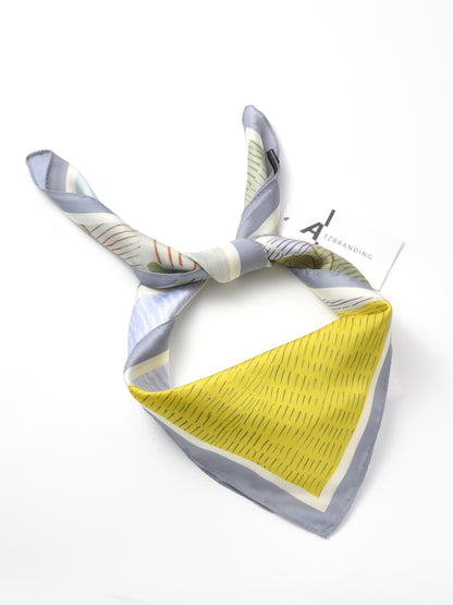Scarvii - Playful Cat Print Square Scarf