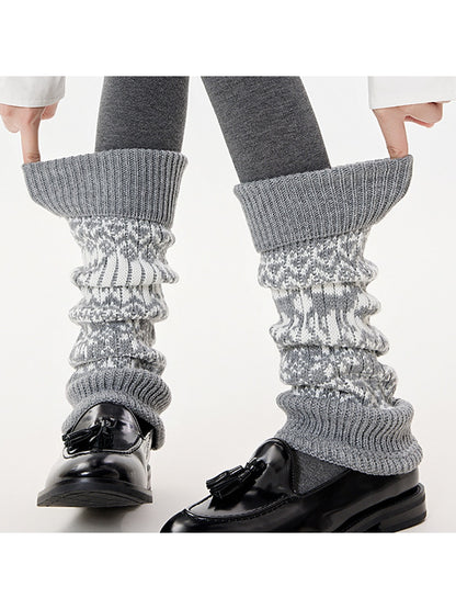 Cozyra - Patterned Winter Long Leg Warmers