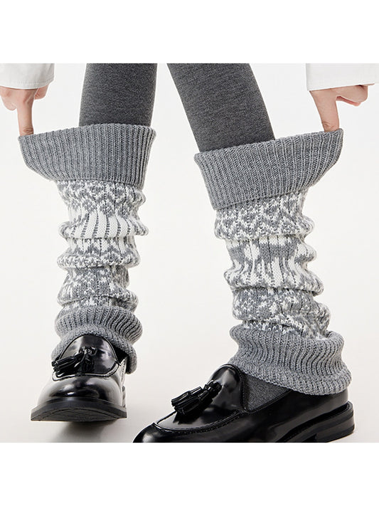Cozyra - Patterned Winter Long Leg Warmers