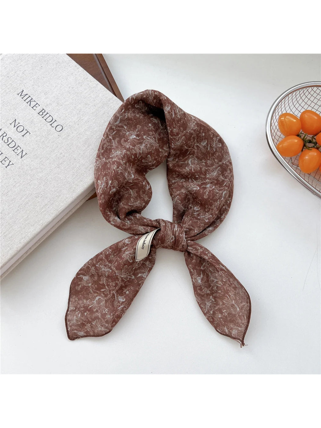 Scarvii - Vintage Print Square Scarf