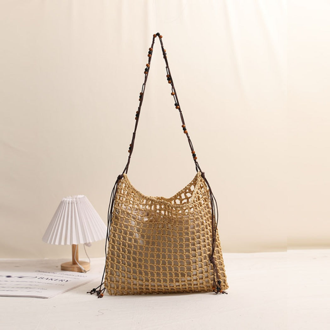Cosbai - Boho Square Fringe Shoulder Bag - Chic & Simple