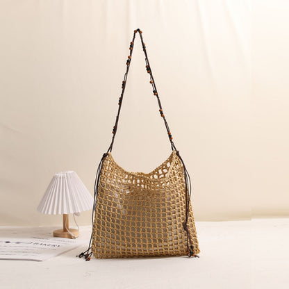 Cosbai - Boho Square Fringe Chic Simple Bag