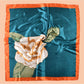 Scarvii - Square Scarf with Elegant Camellia Print