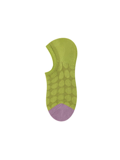Rufia - Striped Colorblock Fashion No-Show Socks