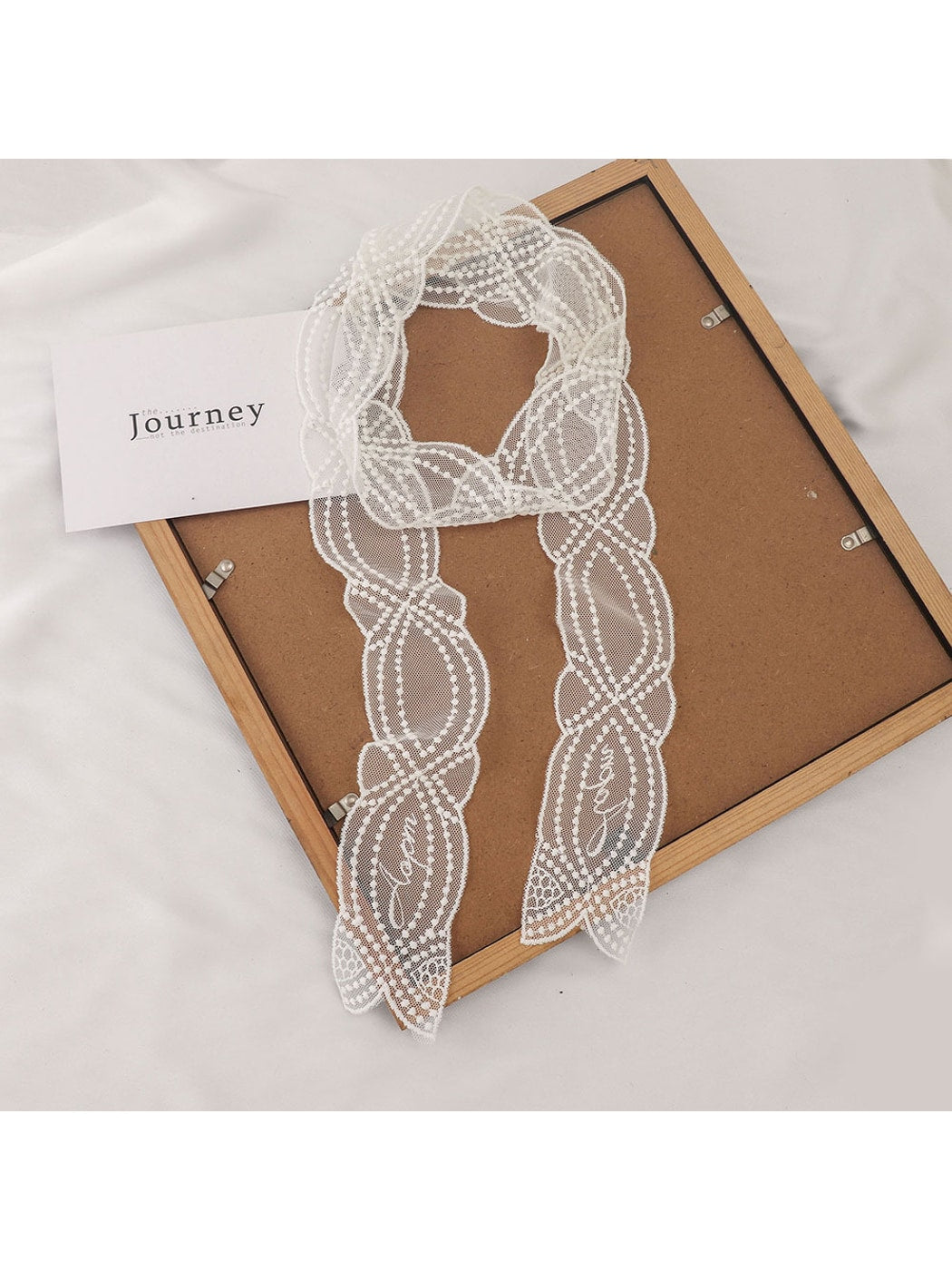 Scarvii - Polka Dot Lace Ribbon Headband