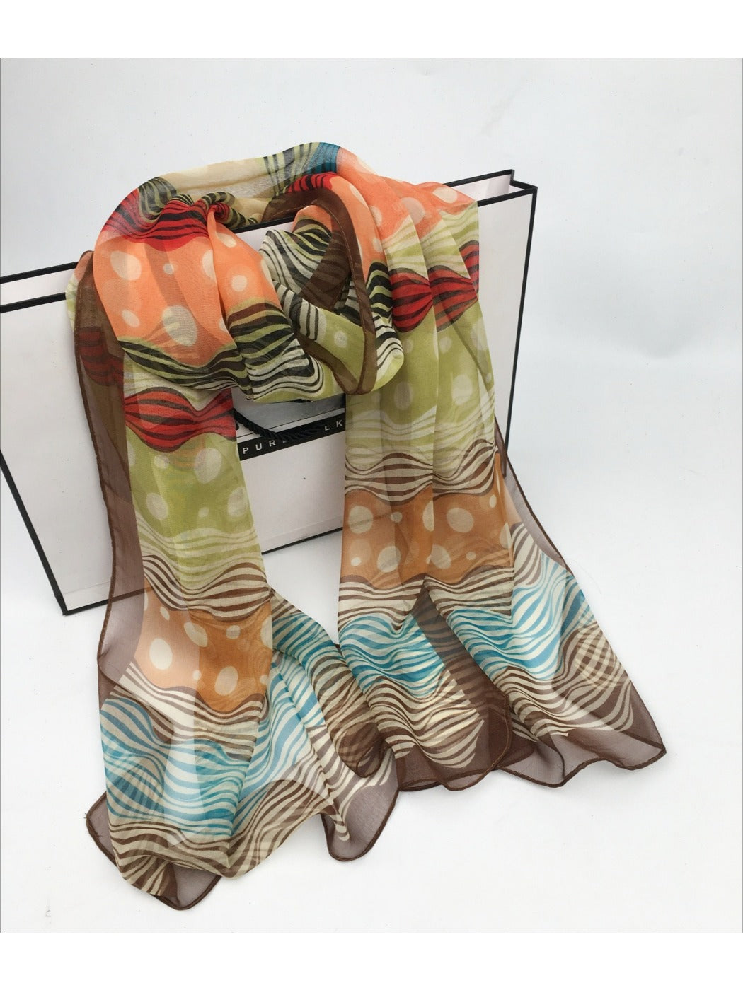 Scarvii - Lightweight Scarf with Polka Dot Patterns - Versatile & All-Season