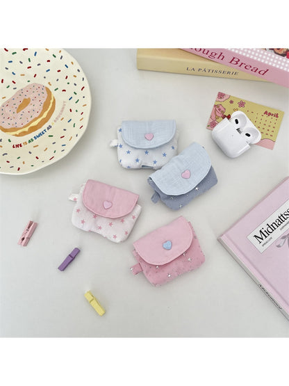 Cosbai - Wireless Earphone Pouch with Glitter Star Design