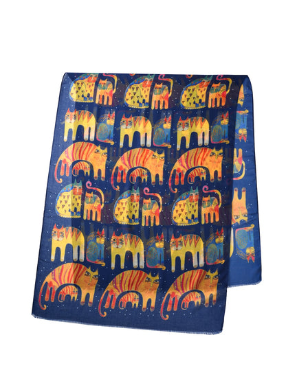 Scarvii – Abstract Cat Print Scarf