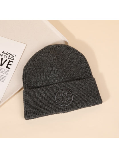 Haila - Winter Knitted Beanie with Smiling