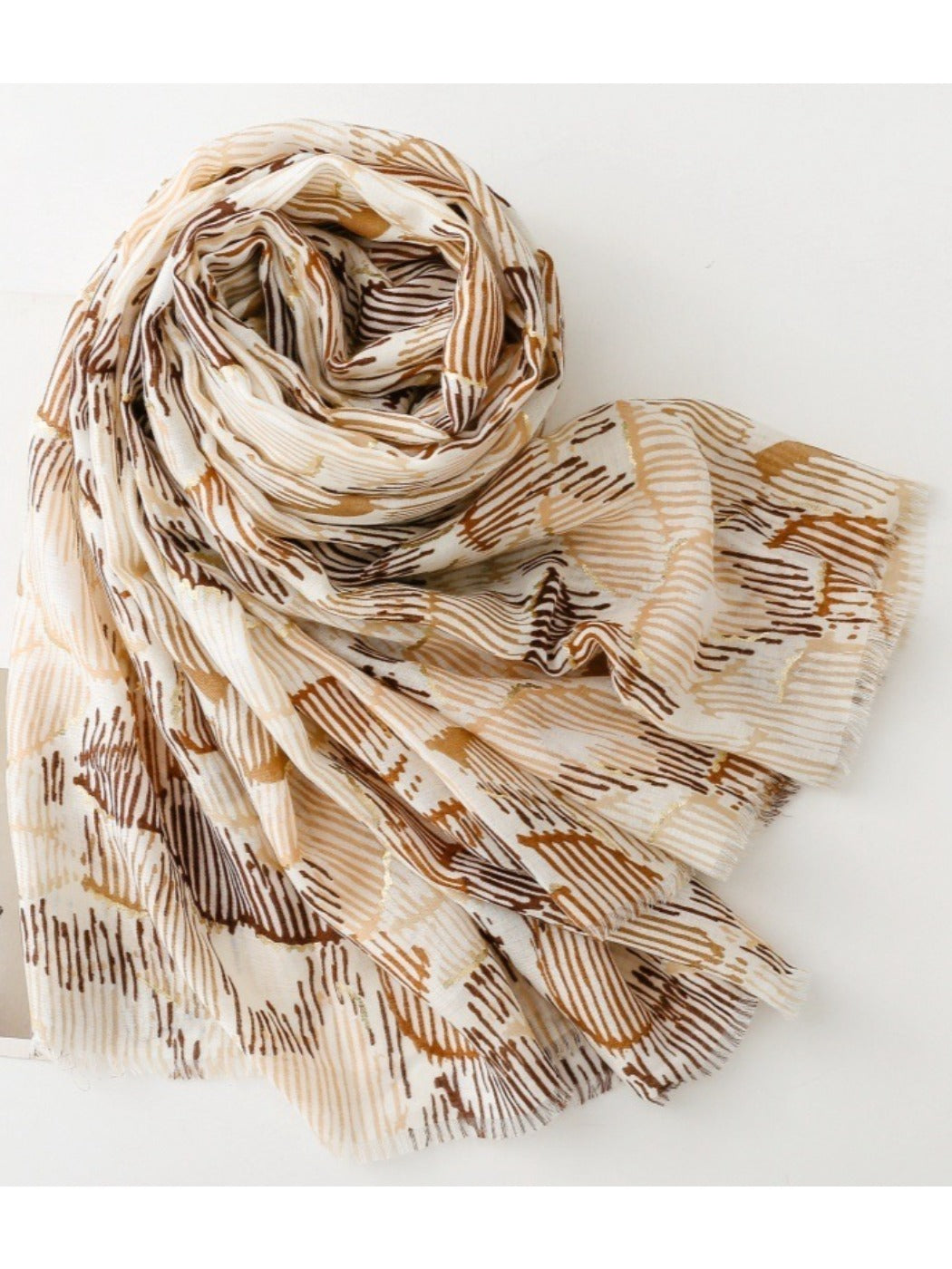 Scarvii - Unique Line-Floral Print Scarf