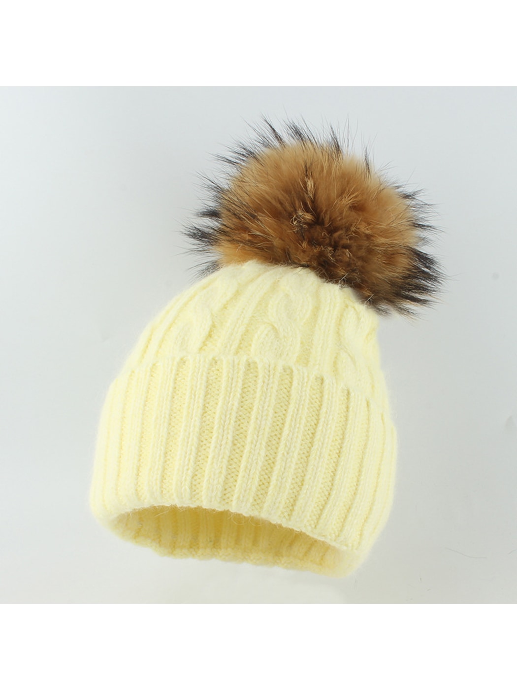 Haila - Thickened Ribbed Cuff Winter Knit Beanie
