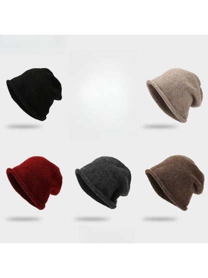 Haila - Winter Women's Rolled Brim Knitted Beanie