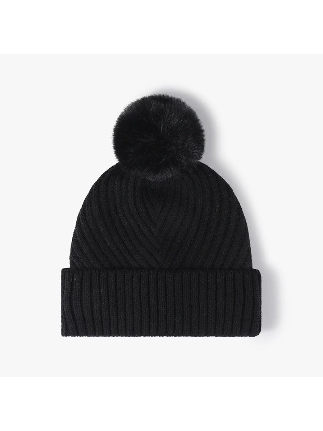 Haila - Pom-Pom Cuffed Knit Beanie