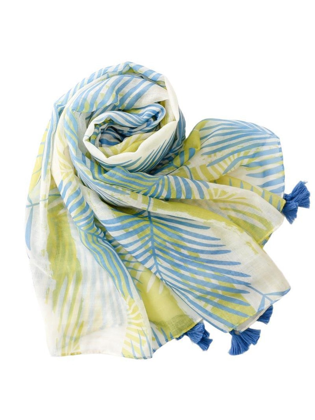 Scarvii - Travel Scarf with Plant Leaf Print