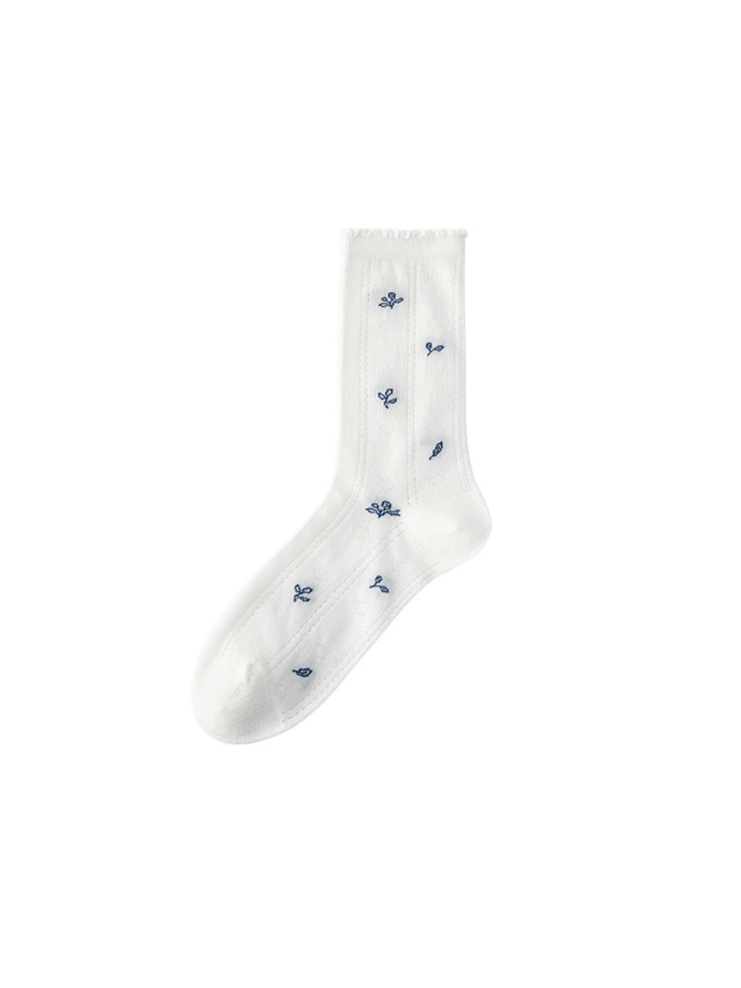 Rufia - Mixed Texture Knit Crew Socks product image 8