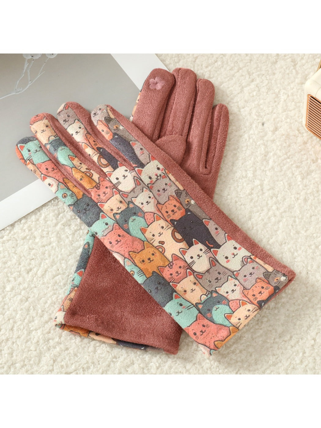 Gloving – 3D Cat Print Touchscreen Winter Gloves