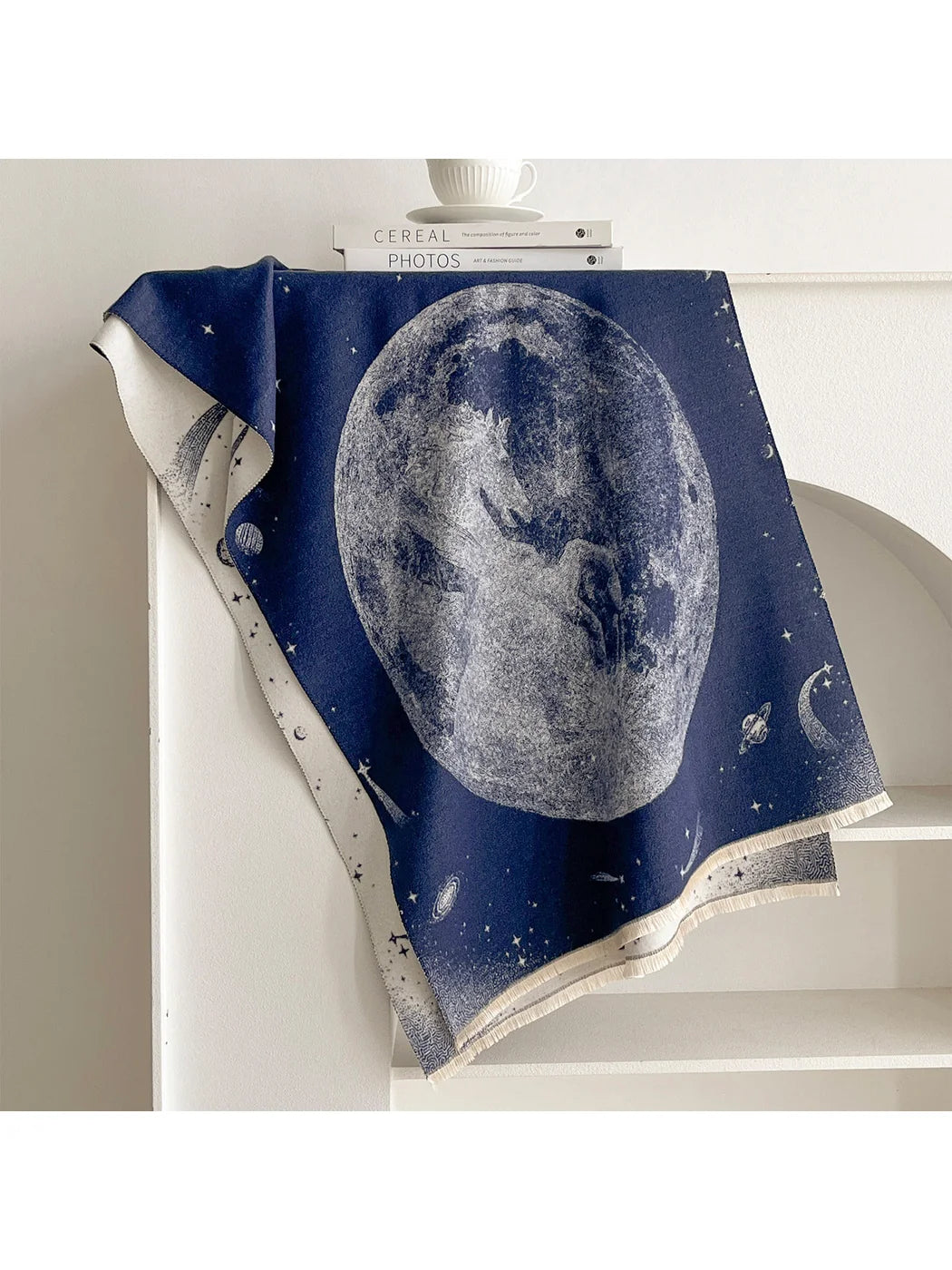 Scarvii - Fringed Celestial Scarf