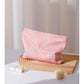 Cosbai - Embossed Bow Travel Makeup Storage Bag
