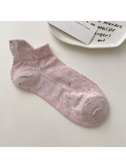 Rufia Ribbon Dot No Show Socks product image