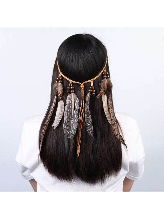 Hairish - Bohemian Feather Hair Garland