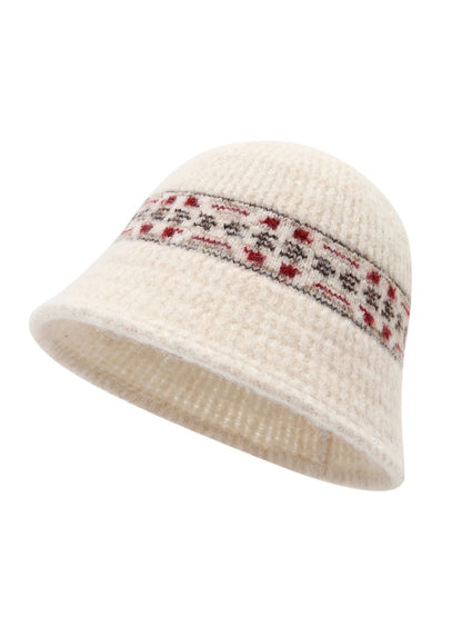 Haila - Winter Vintage Knitted Bucket Hat
