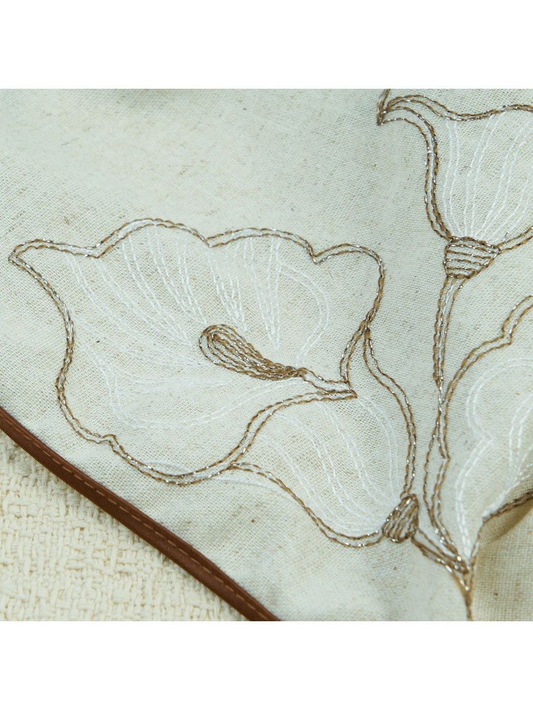 Scarvii Minimal Floral Embroidered Bandana Scarf product image