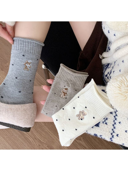 Rufia - Playful Polka Dot Crew Socks