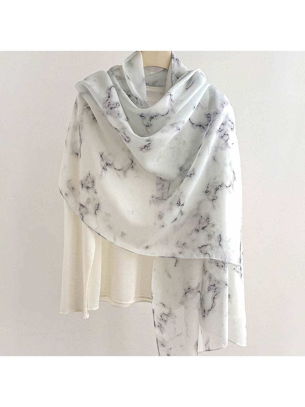 Scarvii - Fashion Ink Print Summer Wrap Scarf
