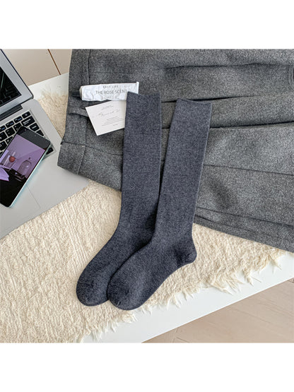 Rufia - Solid Color Knee High Socks