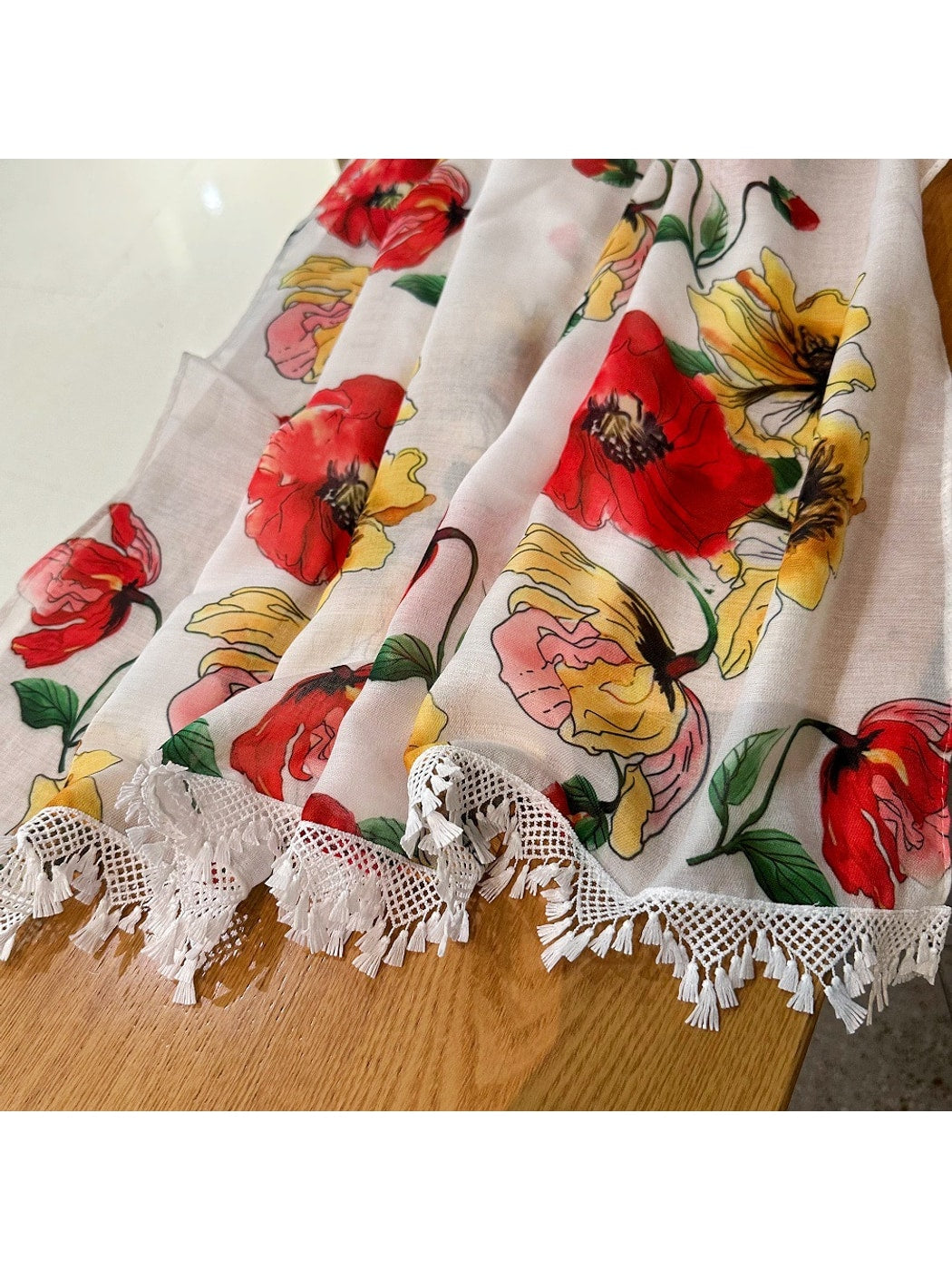 Scarvii - Summer Bright Floral Wrap Scarf