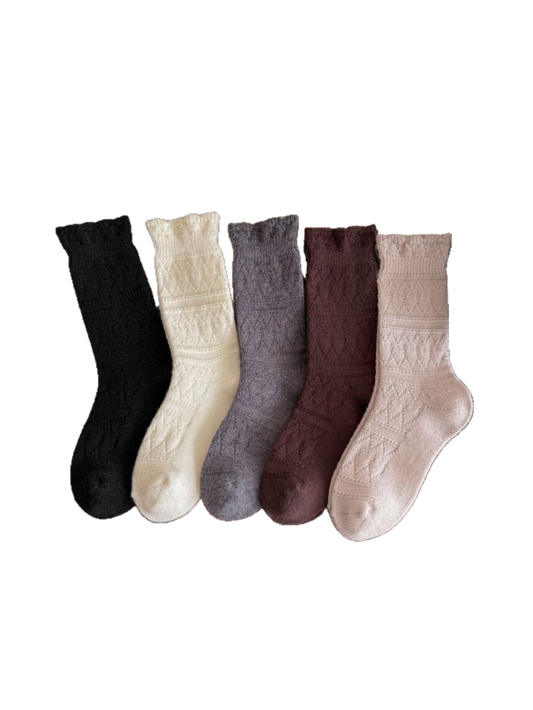Rufia - Textured Jacquard Crew Socks