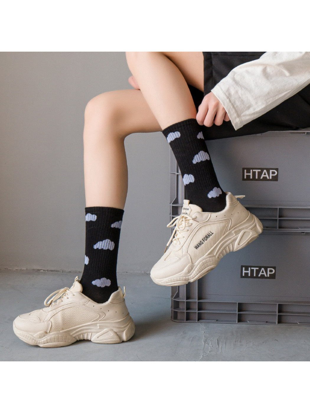 Rufia - Cloud Splash Crew Socks