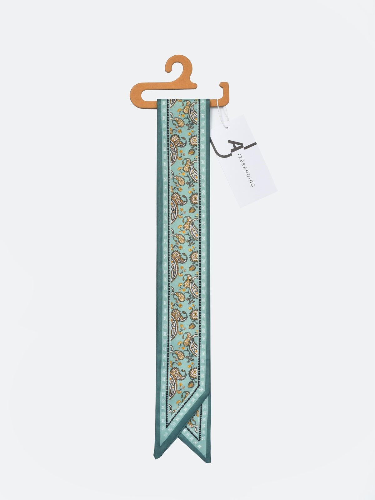 Scarvii - Delicate Paisley Skinny Scarf