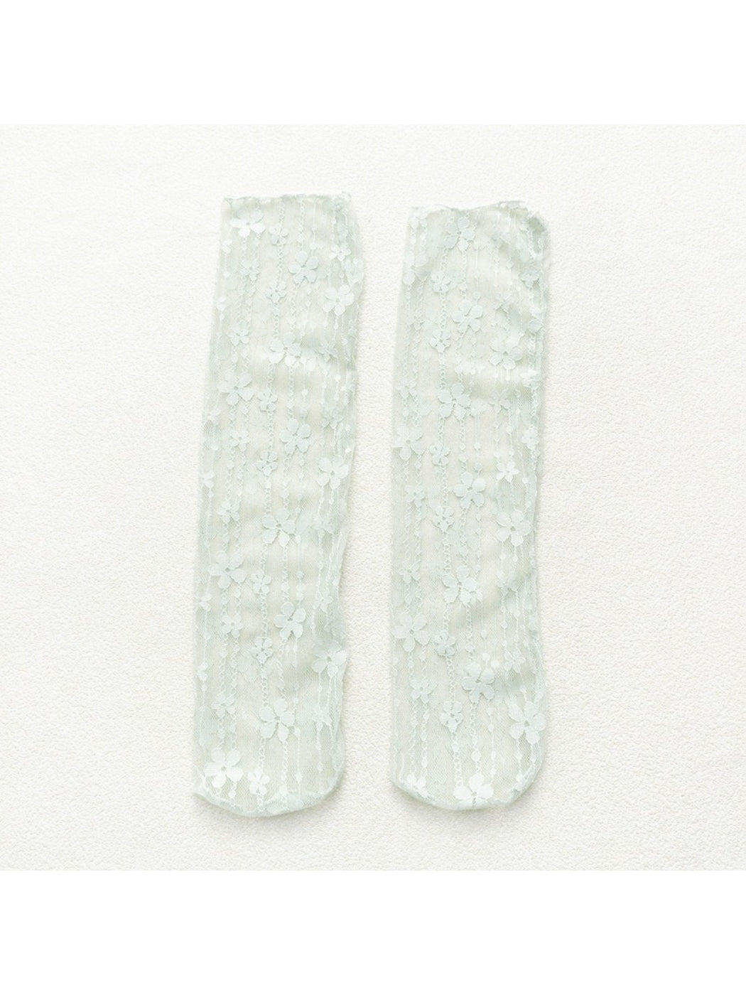Rufia - Candy Stripe Floral Lace Sheer Socks